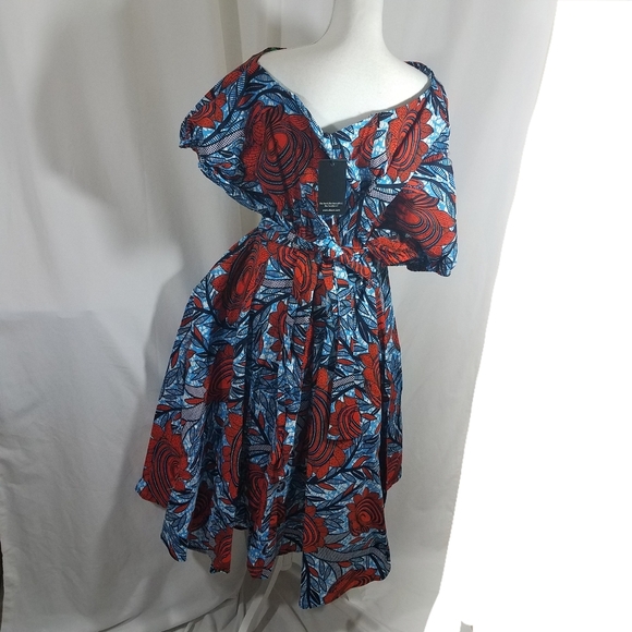 Fayo Ofuure African Print Dress 3XL New - Picture 5 of 16